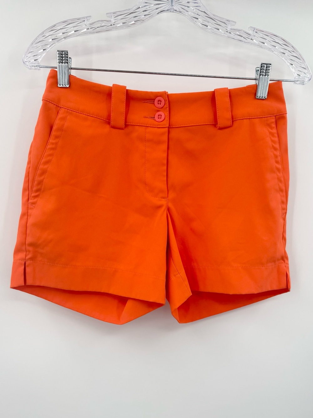 Nike Golf‎ Women's Tour Performance Dri-Fit Performance Orange Shorts Size 0